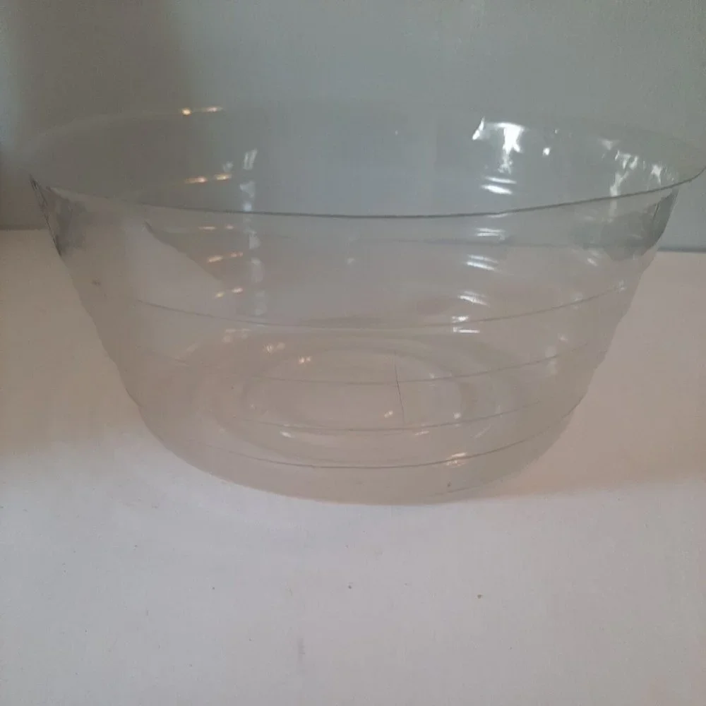 9 Inch Round Woven Basket with Liner Planter Yarn